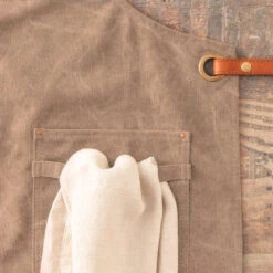 Alaskan Maker N°325 Schort Met Nek- En Middelband Katoen Havana -Keukenseries Winkel tablier vintage 325 7