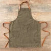 Alaskan Maker N°325 Schort Met Nek- En Middelband Katoen Olive Green