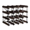 Traditional Wine Rack Co. Wijnrek Voor 16 Flessen 42 X 32,4 Cm Verbrande Eik Bruin -Keukenseries Winkel wijnrek voor 16 flessen donkere eik